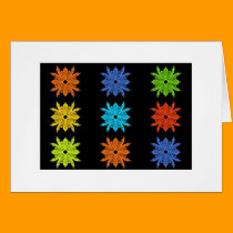 Pop Art Collage Fractal Art cards