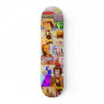 pop art collage skateboards