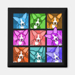 Pop Art Corgi Fridge Magnets