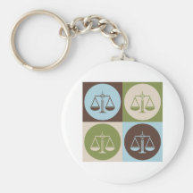 Pop Art Criminal Justice Key Chain