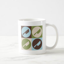Pop Art Cutting Meat Coffee Mugs