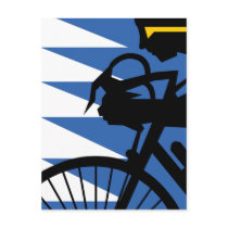 Pop Art Cyclist Postcards