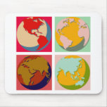 Pop Art Earth Mouse Pads