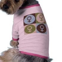 Pop Art Feminism Dog Tee Shirt