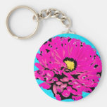 Pop Art Flower Keychain