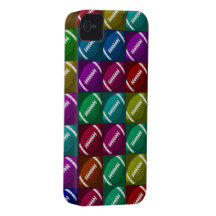 Pop Art Footballs Collage iPhone 4 Case