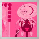 Pop Art Girl Print