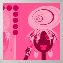 Pop Art Girl Print