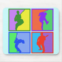 POP ART GUITAR ROCK MOUSE PADS