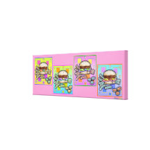 Pop Art HAMBURGER Gallery Wrapped Canvas