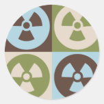 Pop Art Hazmat Round Sticker