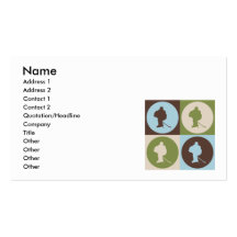 Pop Art Hockey Business Cards