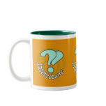 Pop Art Interrobang (Orange) mugs