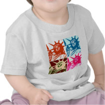 Pop Art Lady Liberty New York City Shirts