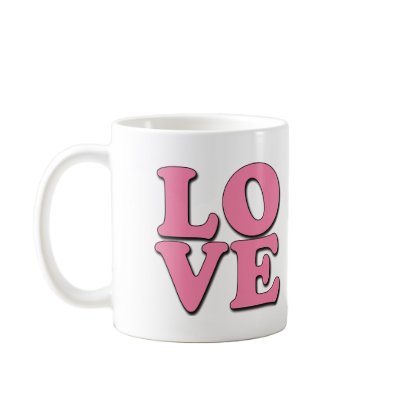 POP ART LOVE COFFEE MUG by greenbaby