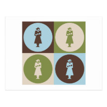 Pop Art Midwifery Postcards