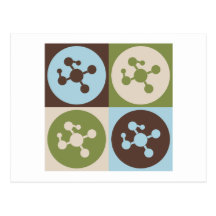 Pop Art Molecular Biology Postcard