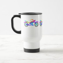 Pop Art MOTORCYCLE TRAVEL MUG