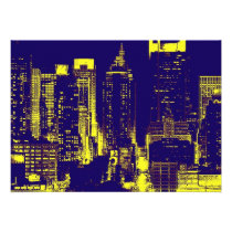 Pop Art New York City Invitation invitations