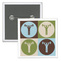 Pop Art Personal Training Pinback Button