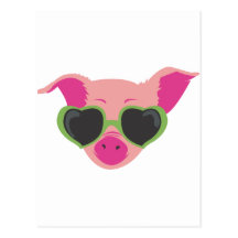 Pop art Piggy Post Cards