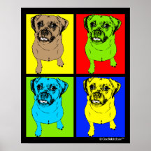 Pop Art Puggle Posters