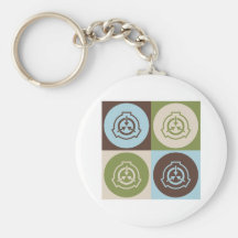 Pop Art Radiation Therapy Keychain