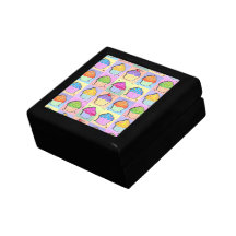 Pop Art Rainbow Cupcakes Gift Box