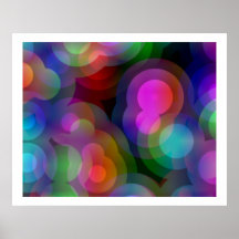 Pop Art Random Concentric Circles 05 Posters