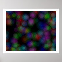 Pop Art Random Concentric Circles 06 Posters