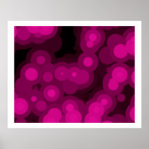 Pop Art Random Concentric Circles 07 Poster