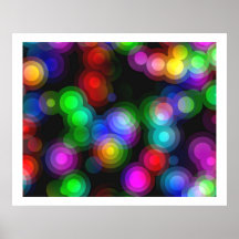 Pop Art Random Concentric Circles 08 Posters