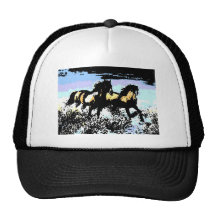 Pop Art Running Horses Hat