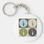 Pop Art Saxophone Keychain