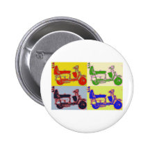 POP ART SCOOTER PINS
