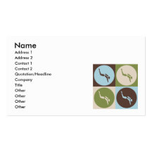 Pop Art Scuba Diving Business Card Templates
