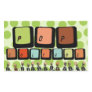 Pop Art Skeletons & Polka Dots, template Rectangular Sticker