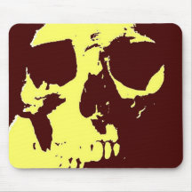Pop Art Skull Mouse Pads