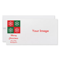 Pop Art Snowflakes Photo Cards