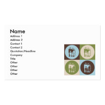 Pop Art Social Work Business Cards