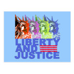 Pop Art Statue of Liberty Products Post Card