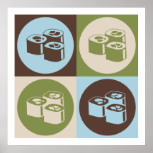 Pop Art Sushi Posters