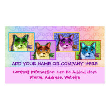 Pop Art Tom Cat Business Card