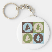 Pop Art Track Keychain