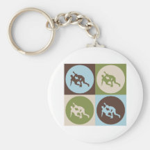 Pop Art Wrestling Keychain