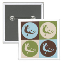 Pop Art Zoology Button