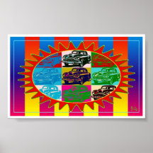Pop Cars Poster