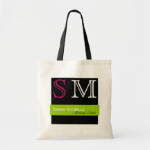 Pop Colours in Pink Green and Black Canvas Bags