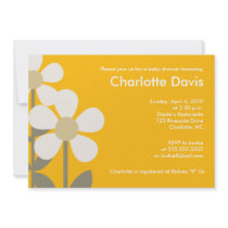 POP Daisy Daisies 5x7 Baby Shower Invitation
