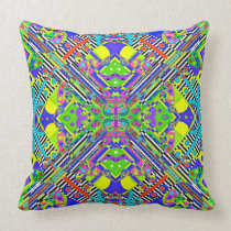 Pop Garden throw pillow by Whimzwhirled pillows